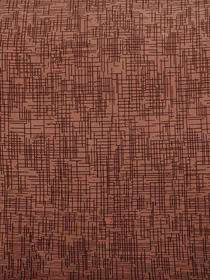 Story@home Brown Printed 2 Seater Stretchable Sofa Cover With Arms