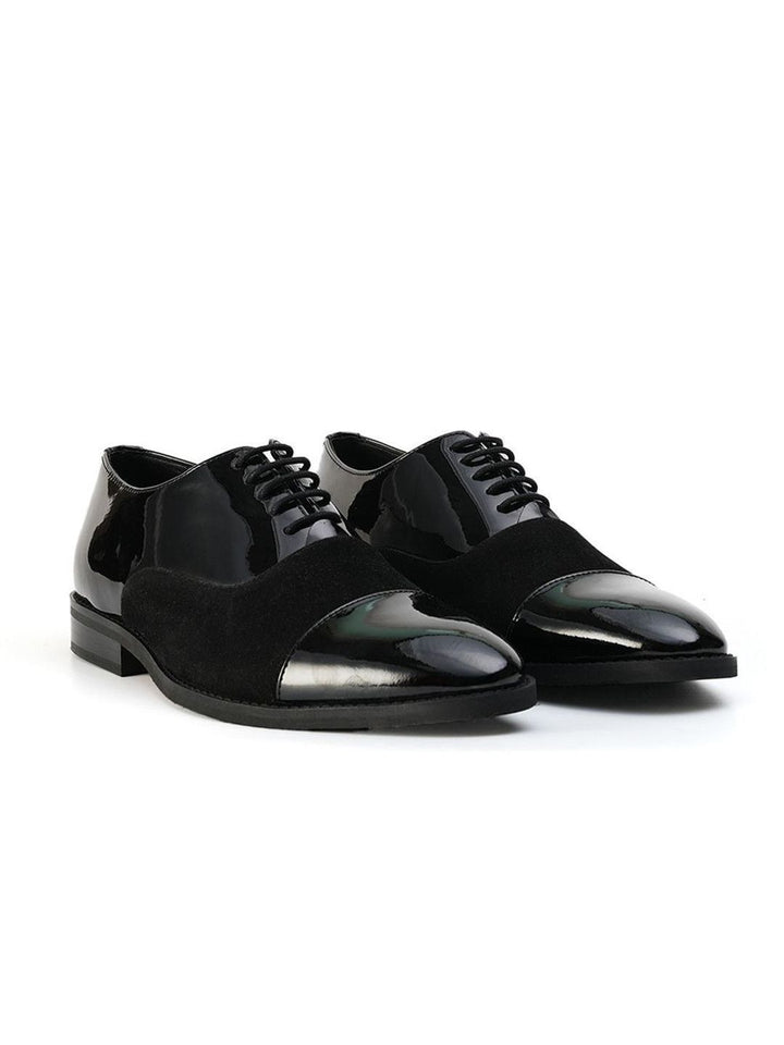 MONKSTORY Men Tuxedo Lace-ups Formal Oxfords