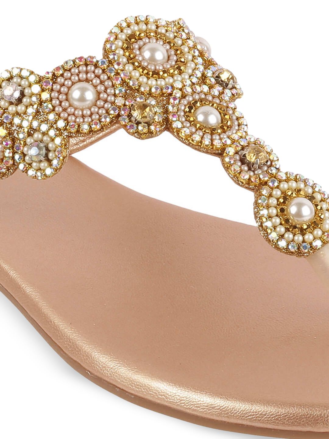 Metro Synthetic Open-Toe Flats