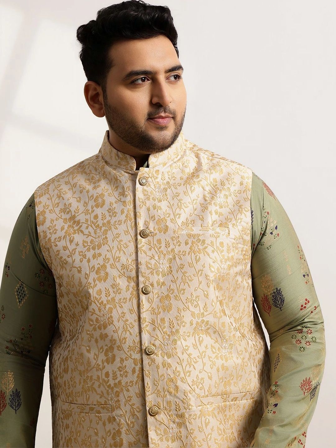 Jaket Nehru Brocade Rekaan Tenun SOJANYA PLUS