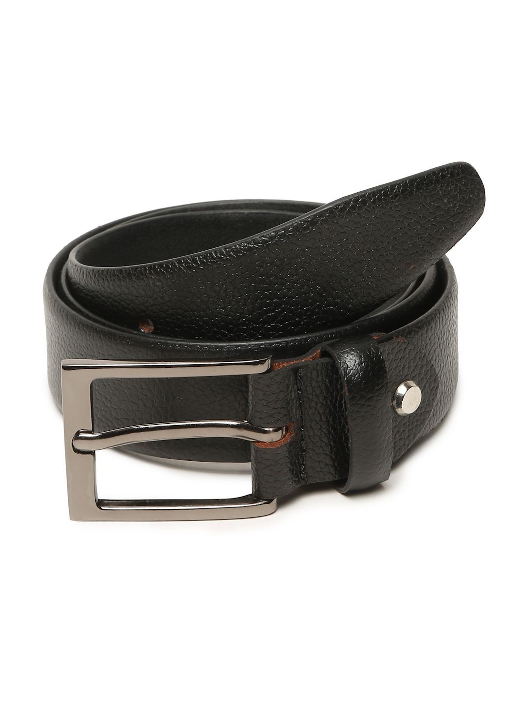 Teakwood Leathers Men Textured Leather Belt