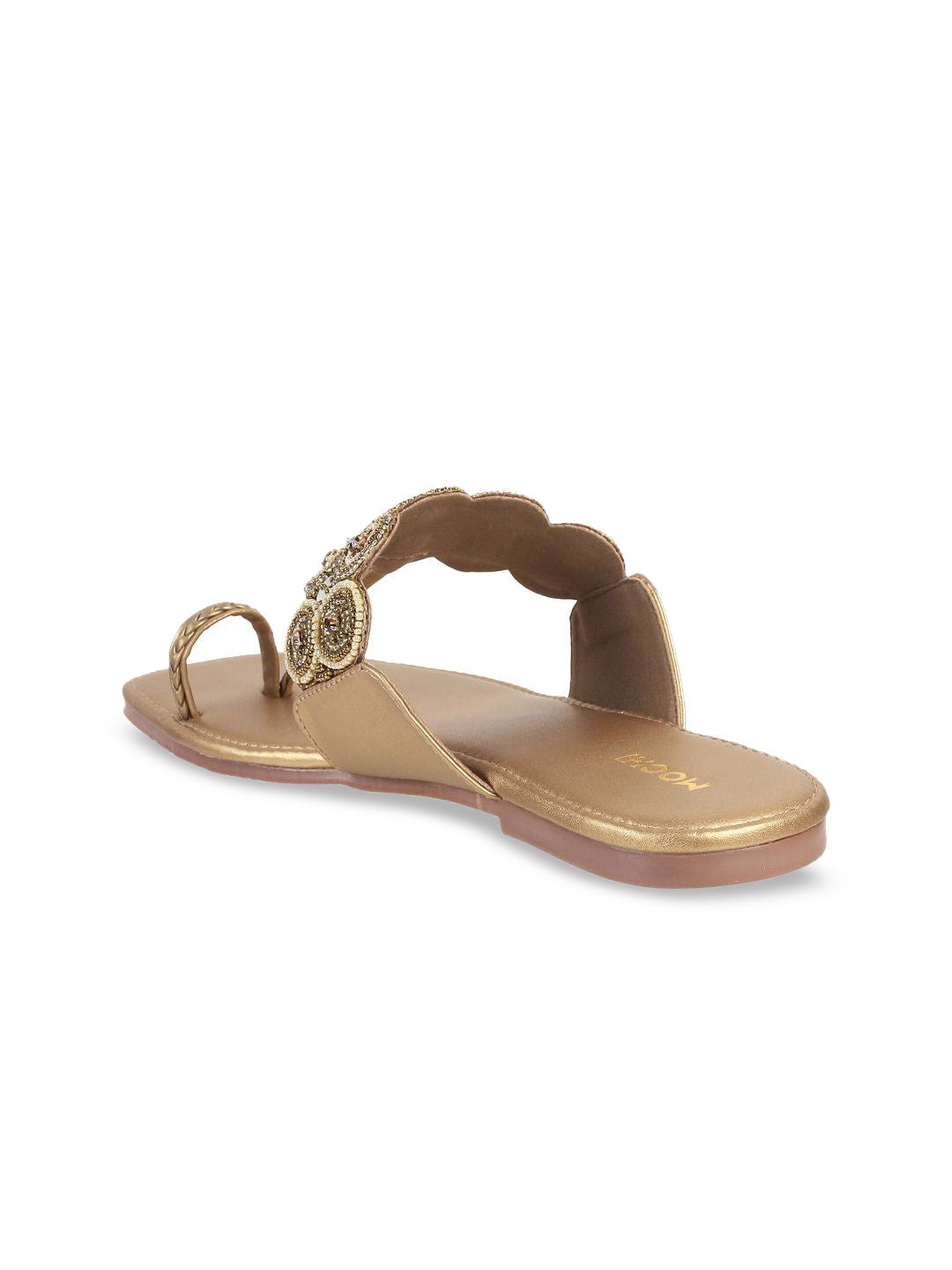Mochi Women Ethnic One Toe Flats