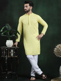 Anouk Ethnic Motifs Embroidered Regular Thread Work Pure Cotton Straight Kurta Set