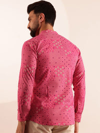 Anouk Ethnic Motifs Printed Mandarin Collar Short Kurta