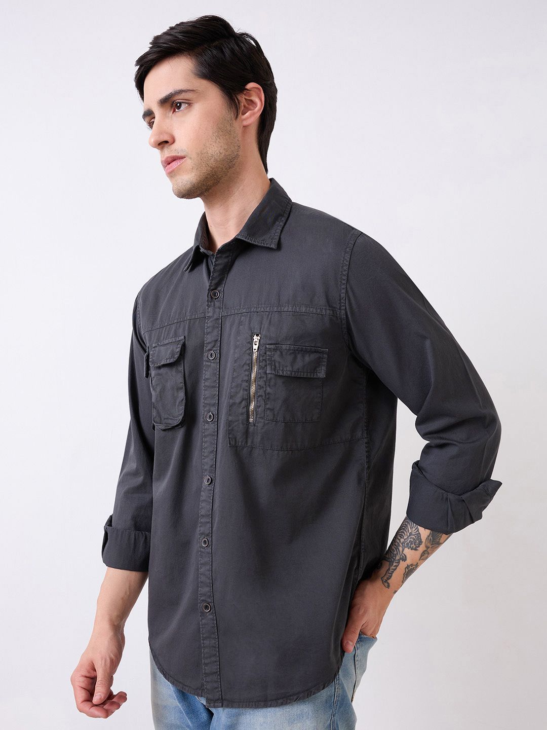 SPYKAR Men Slim Fit Opaque Casual Shirt