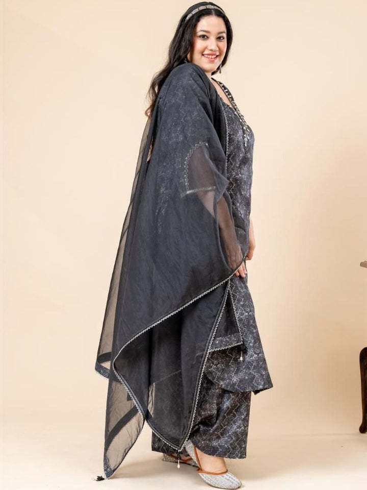 Mamicha Printed V-Neck Kurta Set