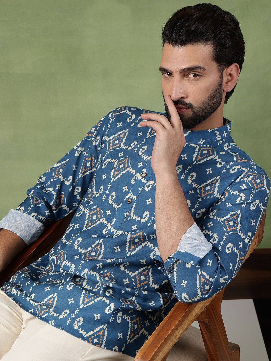 Anouk Men Ethnic Motifs Printed Kurta