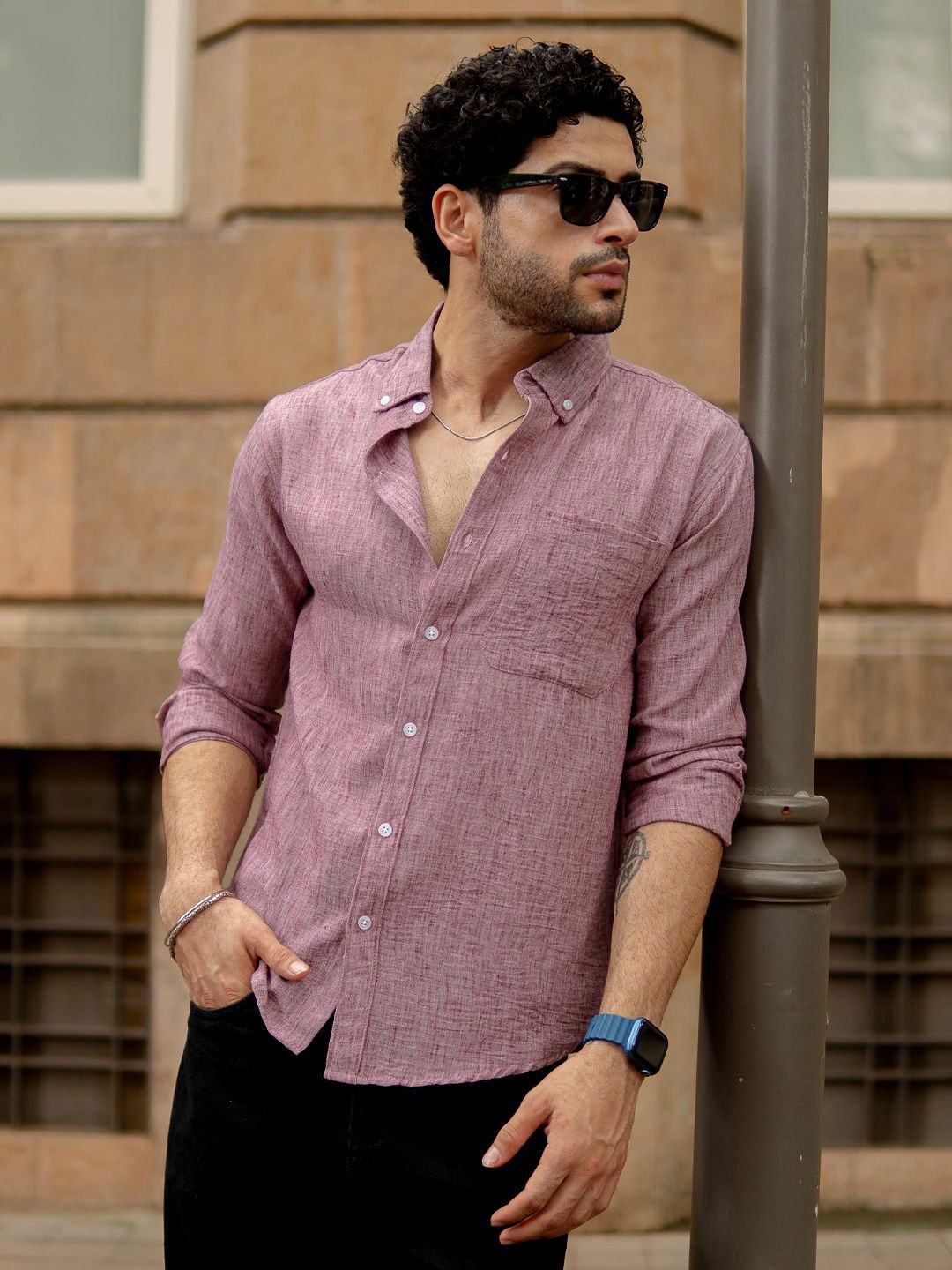 Powerlook Textured Long Sleeves Shirt