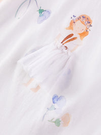 YK Printed T-Shirt & Leggings Clothing Set