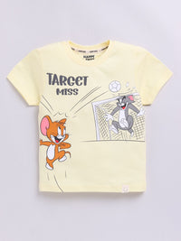 Happy Faces Boys Tom & Jerry Print Pure Cotton T-shirt