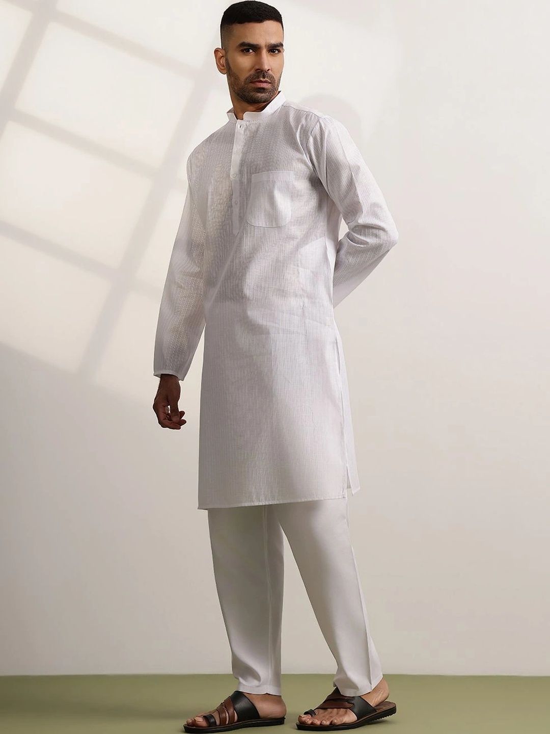 Anouk Men Regular Pure Cotton Kurta with Pyjamas