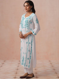 Rumah Wanita Chikankari Sulam Kurta Chikankari