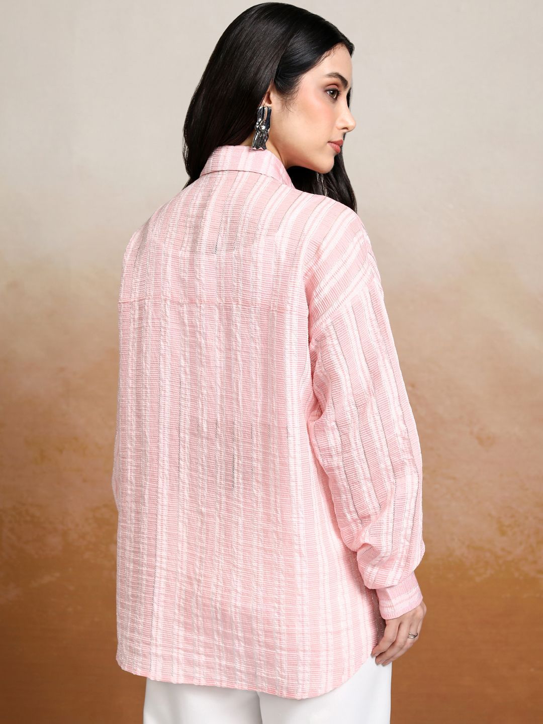 Tokyo Talkies Women Opaque Striped Casual Shirt