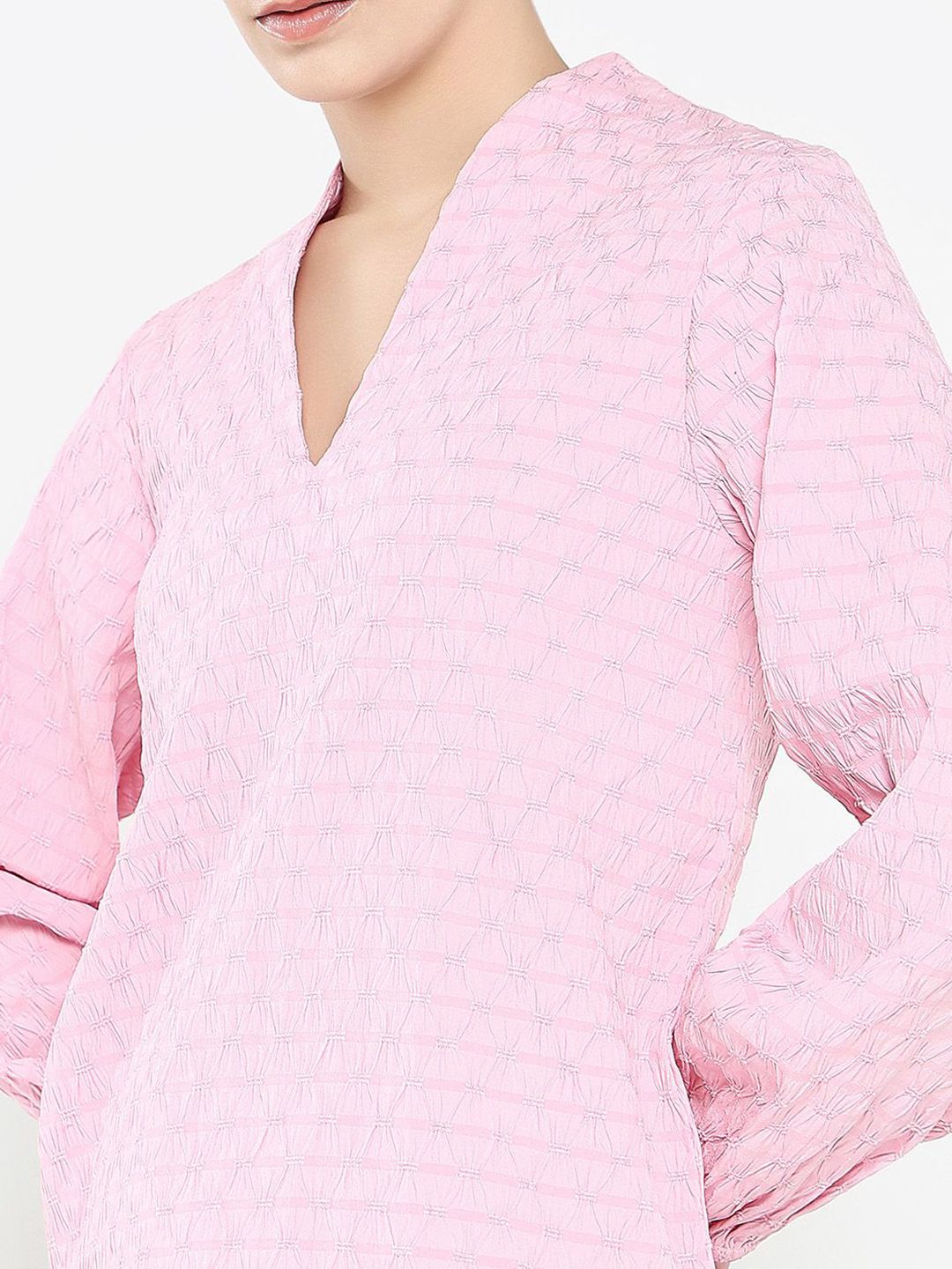 RAREISM Women Solid V-Neck Top