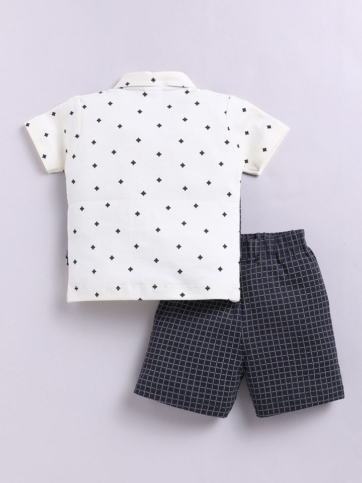 Moms Love Infant Boys Printed Pure Cotton Clothing Set