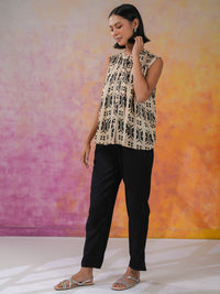 Sanskrutihomes bercetak Top & Trousers Co-Ords
