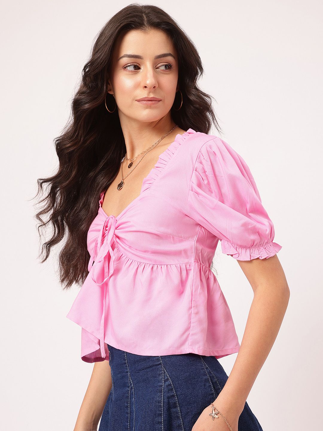 DressBerry Fairycore Finds Ruched Empire Top