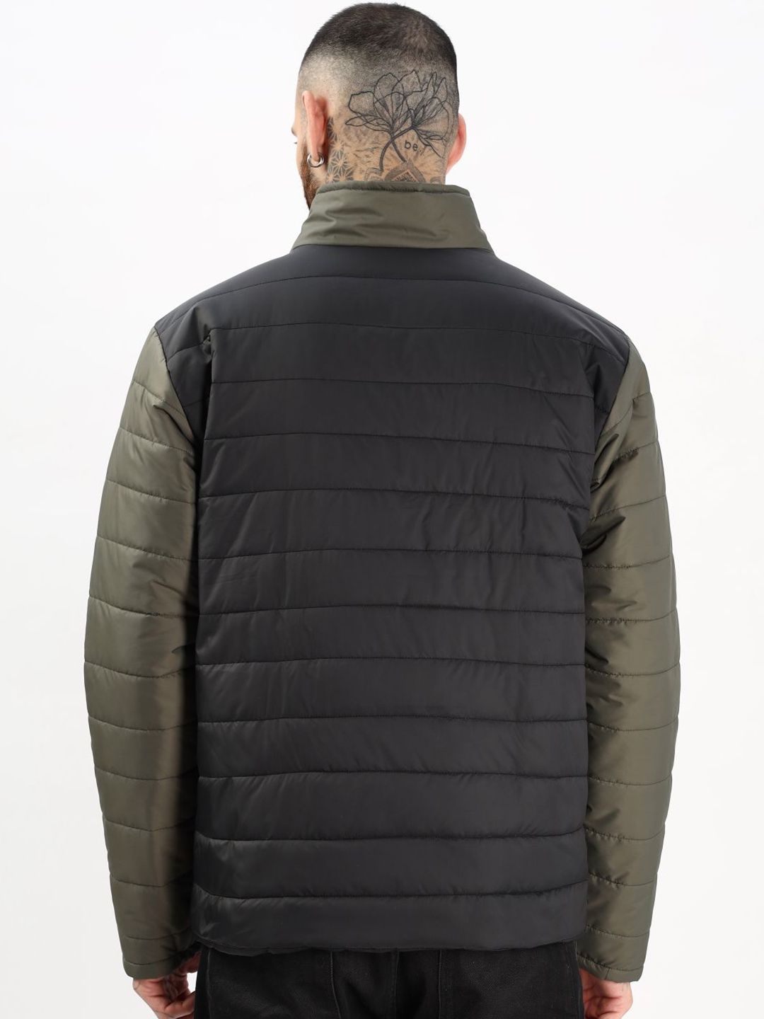 ADRO Men Colourblocked Windcheater Bomber Jacket