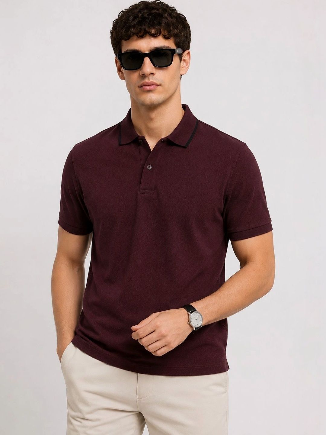 Baju-T Kolar Polo ADRO Lelaki