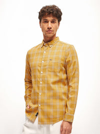 THE BEAR HOUSE Men Slim Fit Opaque Checked Casual Shirt