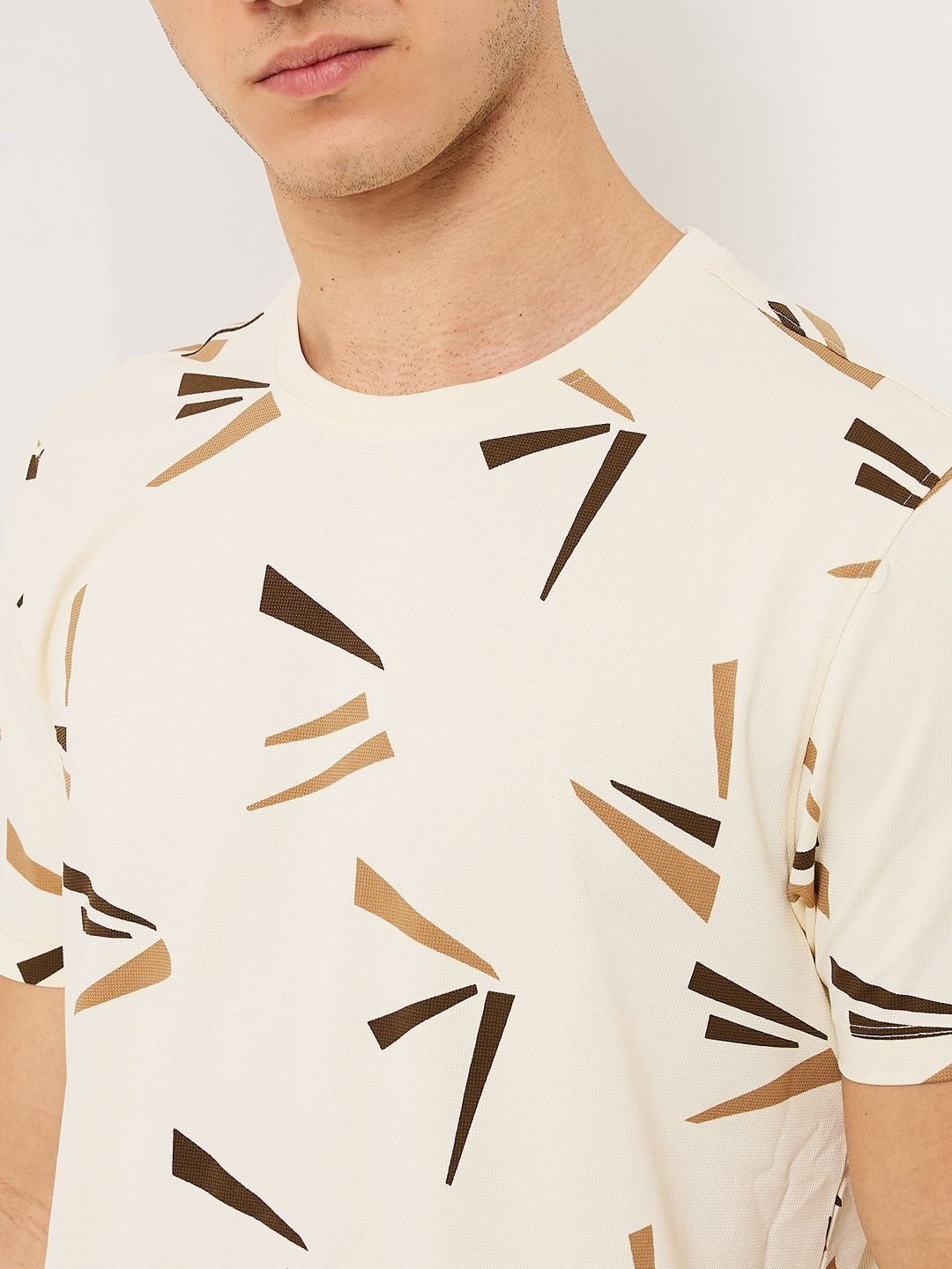 SPYKAR Men Conversational Printed Round Neck Cotton Slim Fit T-shirt