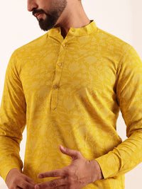 Anouk Men Floral Printed Kurta Pendek