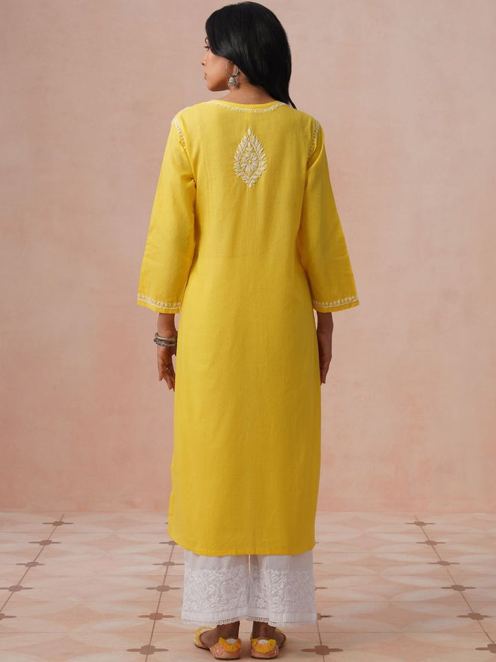 House of Chikankari Women Ethnic Motifs Embroidered Chikankari Kurta