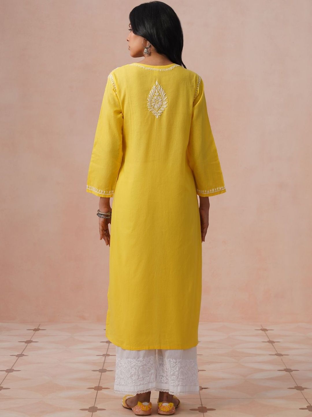 House of Chikankari Women Ethnic Motifs Embroidered Chikankari Kurta
