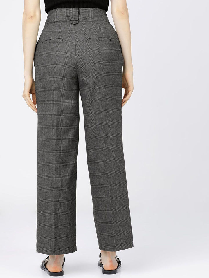 Tokyo Talkies Women Flared High-Rise Trousers