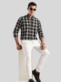 ADRO Standard Tartan Checks Baju Kasual Kapas