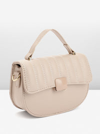 DressBerry Structured Quilted Satchel