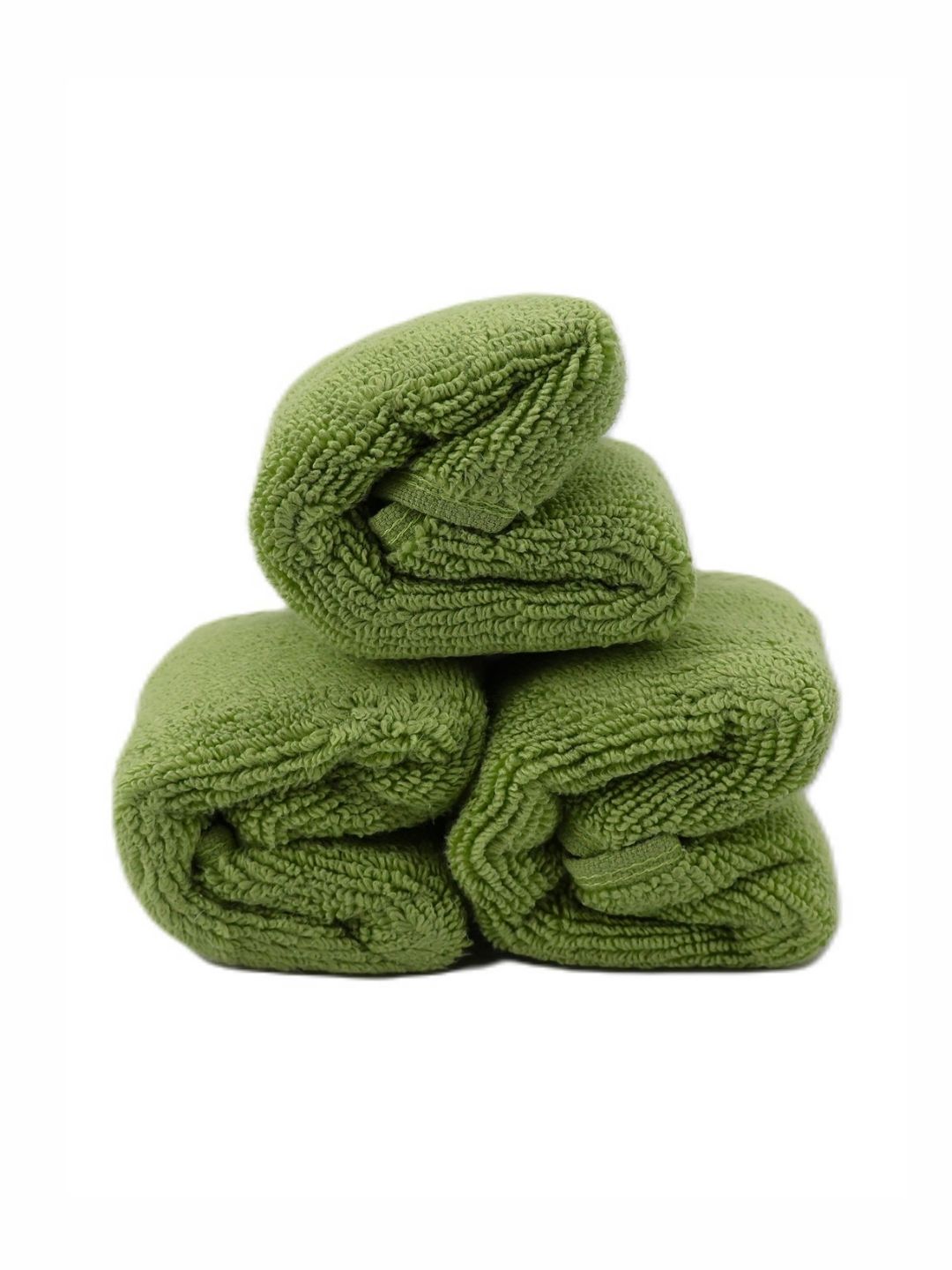 BOMBAY DYEING Lime Green 3 Pieces Pure Cotton 650 GSM Face Towel