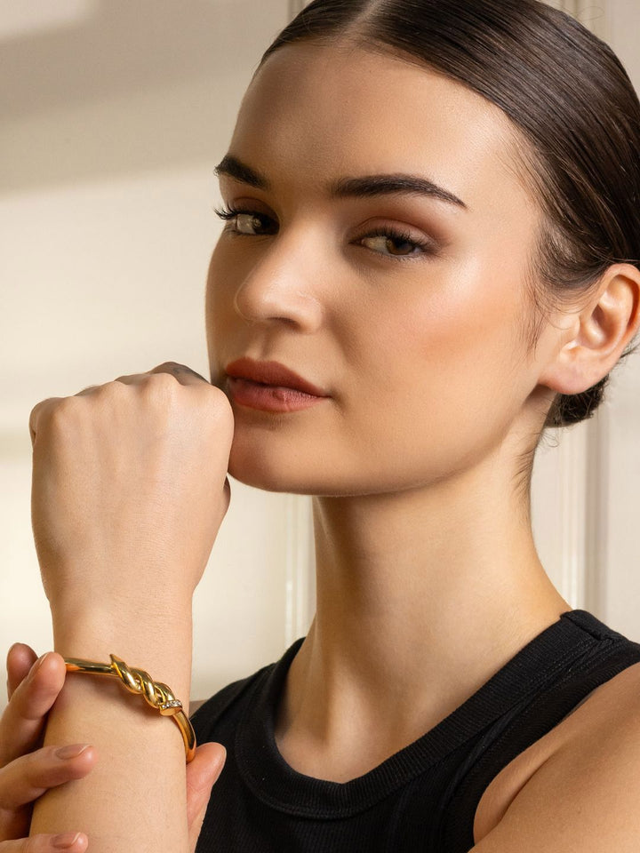 VOGUE PANASH Women Brass Gold-Plated Bangle-Style Bracelet