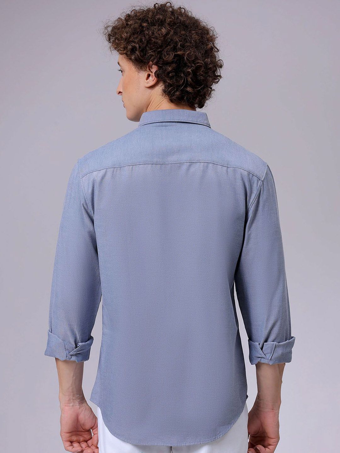 The Indian Garage Co Men Slim Fit Solid Casual Shirt