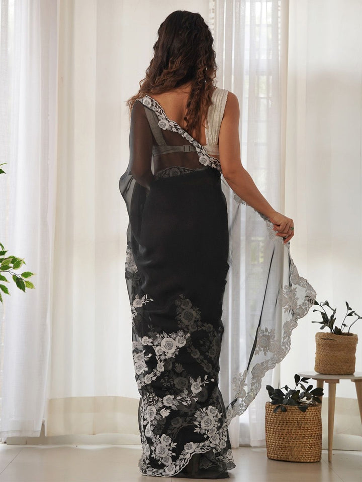 Saree mall Embroidered Organza Sarees