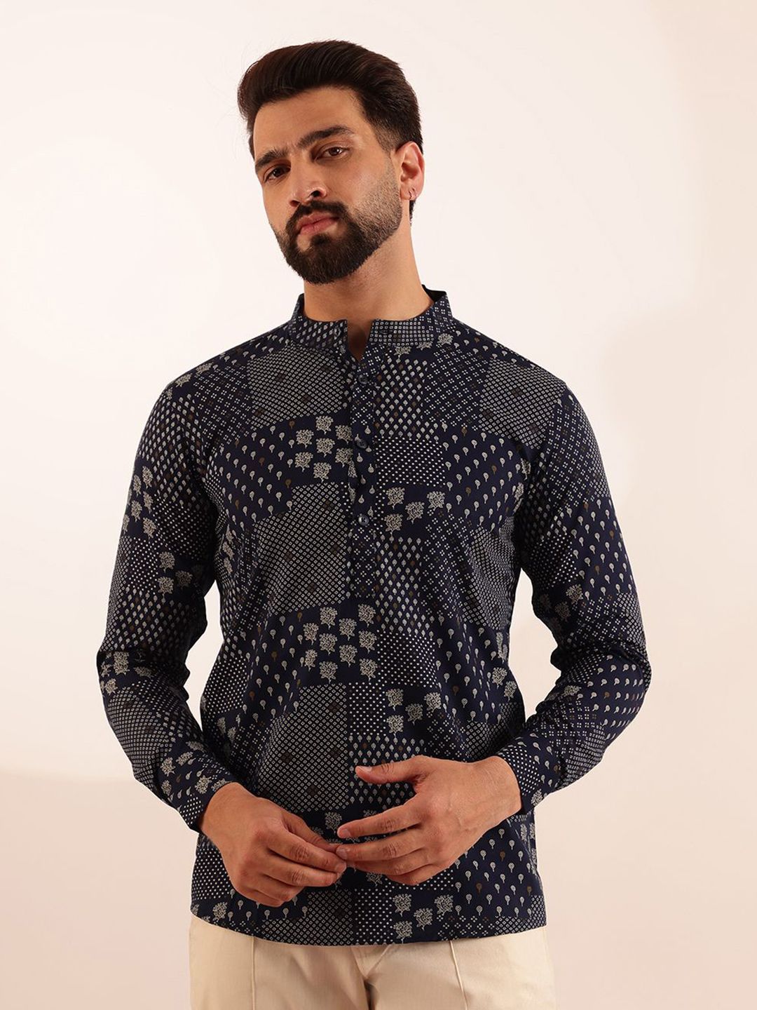 Anouk Men Bandhani Printed Kurta
