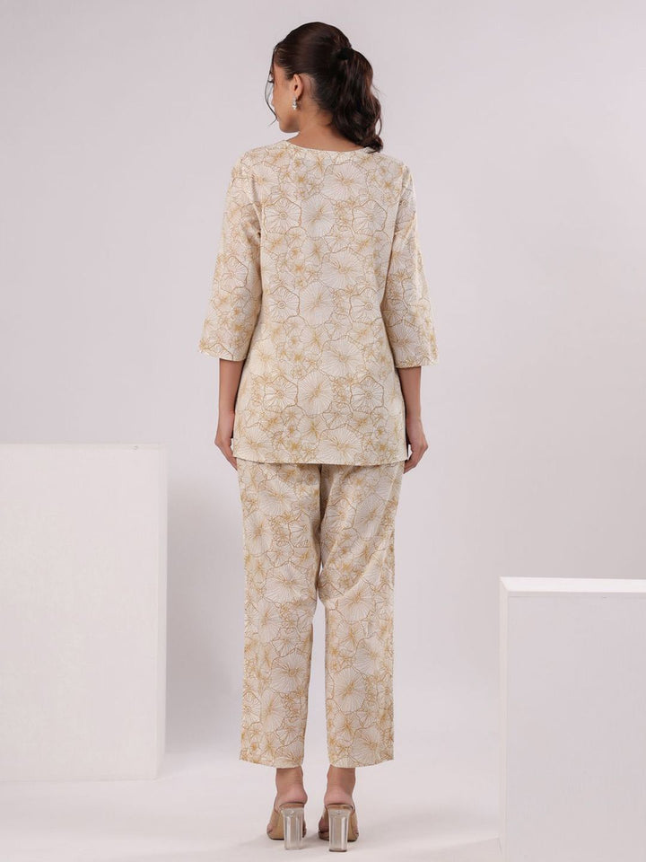 SANSKRUTIHOMES Women Printed Pure Cotton Night suit