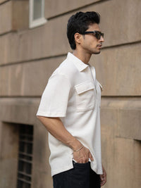 Powerlook Diri Reka Bentuk Polo Drop-Shoulder T-Shirt T-Shirt