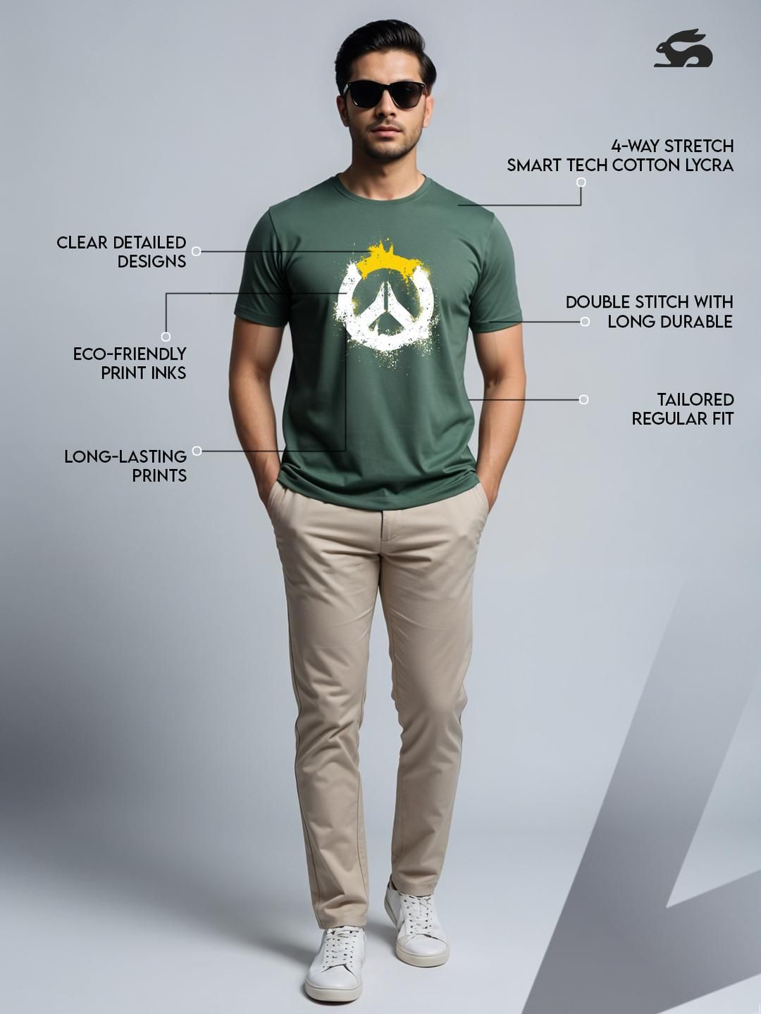 ADRO Men Green Tshirts