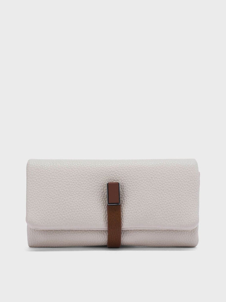 Lino Perros Women Solid Textured Envelope Wallets