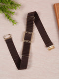 Teakwood Leathers Women Stretchable Interlock Belt