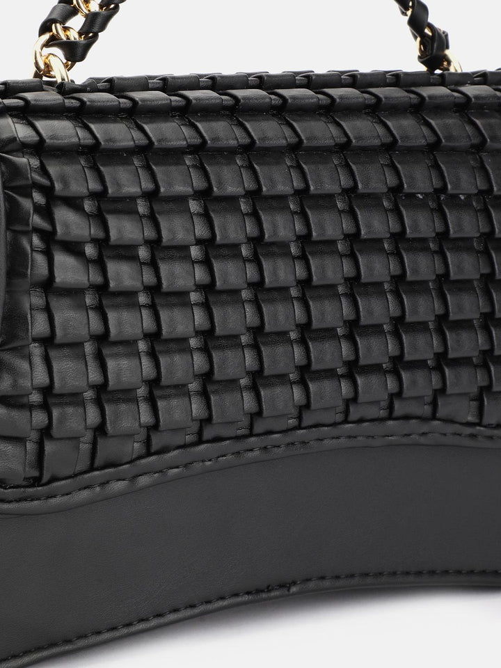 DressBerry Structured Satchel Textured with Quilted Detail