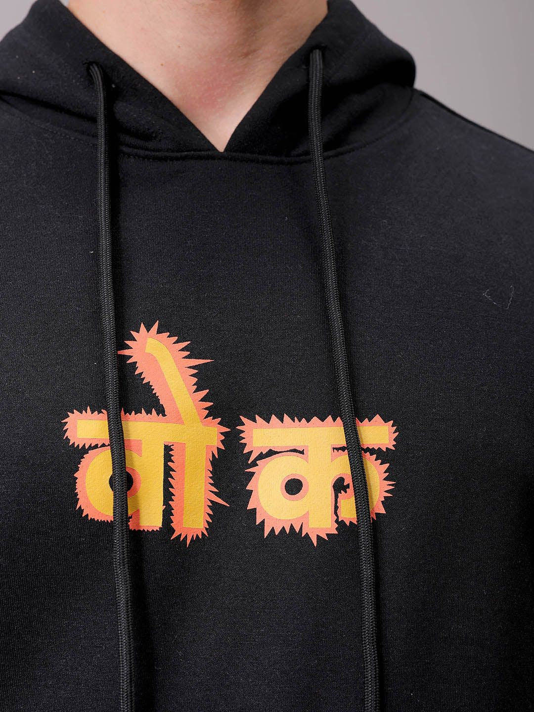 The Indian Garage Co Men Printed Hooded Sweatshirt