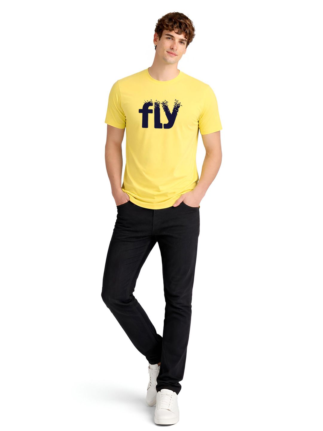 ADRO Men Typography Printed T-shirt