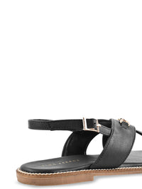 Lino Perros Women Open Toe Flats with Buckles