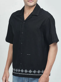 RARE RABBIT Trik Primary Men Black Shirt