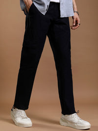 HIGHLANDER Men Straight Fit High-Rise Cargos Trousers