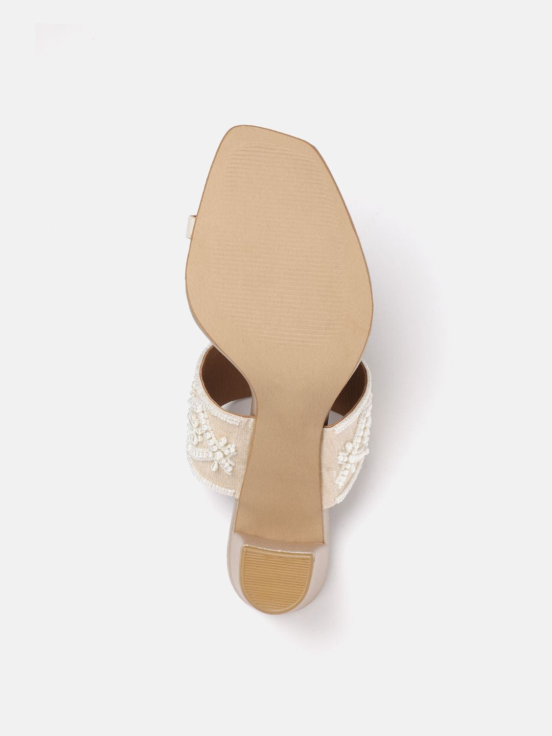 House of Pataudi Embellished Party Block Heel Sandals