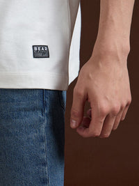 THE BEAR HOUSE Men Printed Drop-Shoulder Sleeves T-shirt