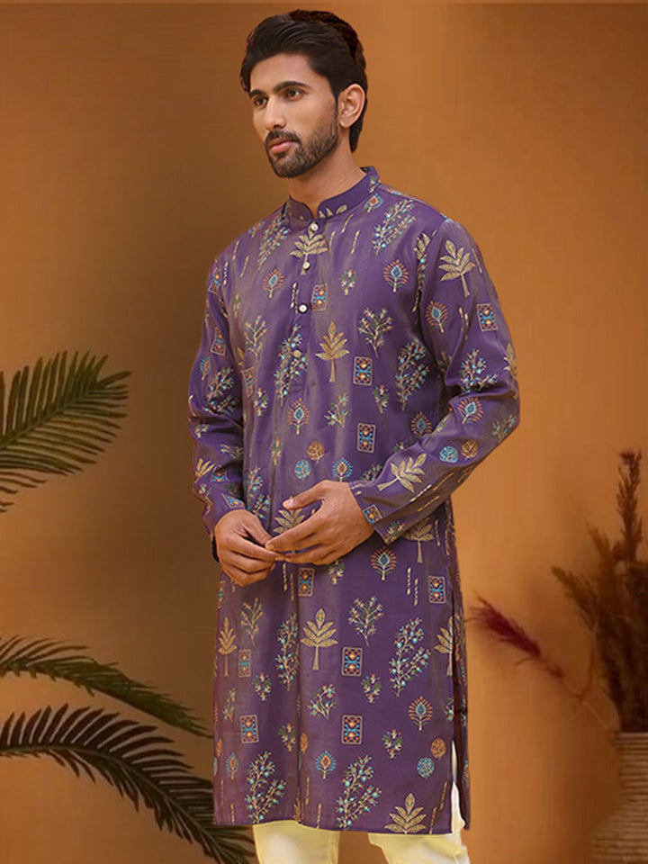 Jompers Floral Printed Straight Kurta